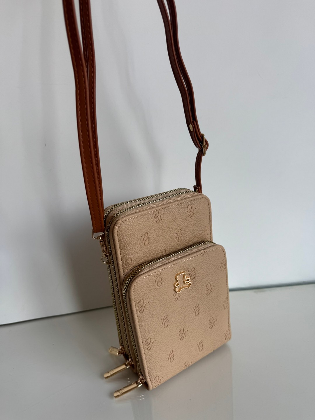 Torebka listonoszka beżowa Lulu Castagnette - obrazek 5