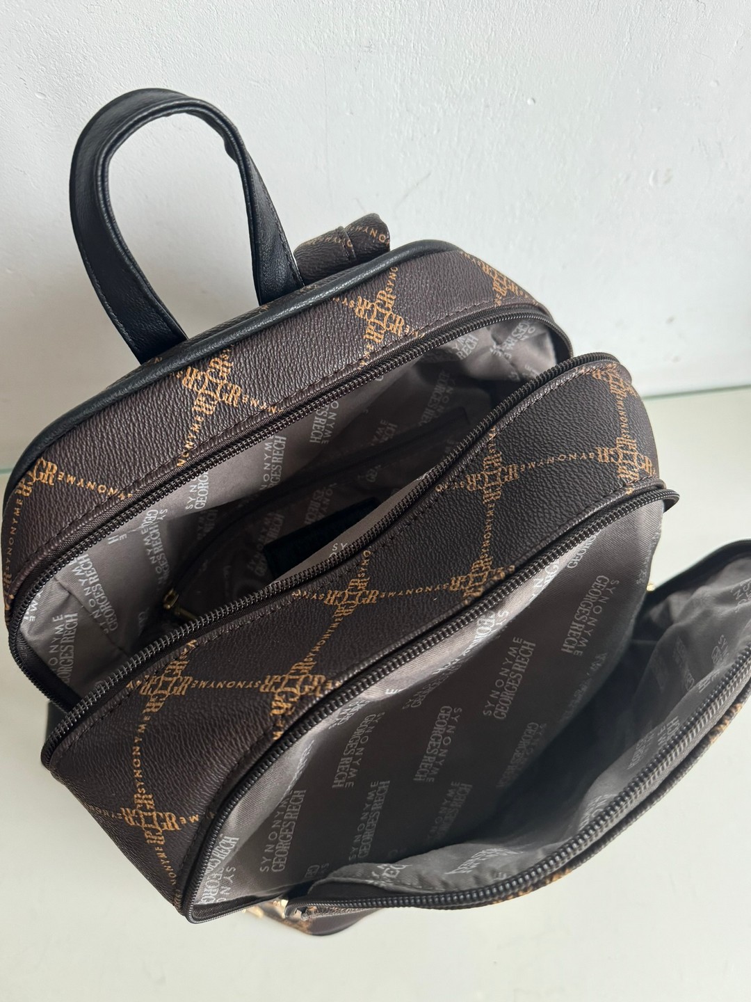 Plecak Georges Rech czekoladowy logowany - obrazek 6