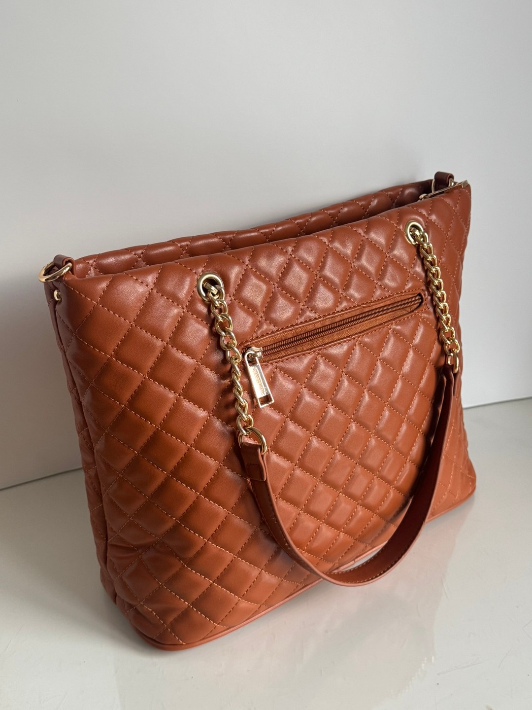 Torebka shopper Georges Rech pikowana camel - obrazek 4