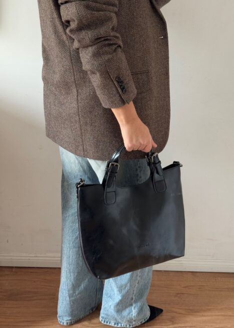 torebka czarna shopper