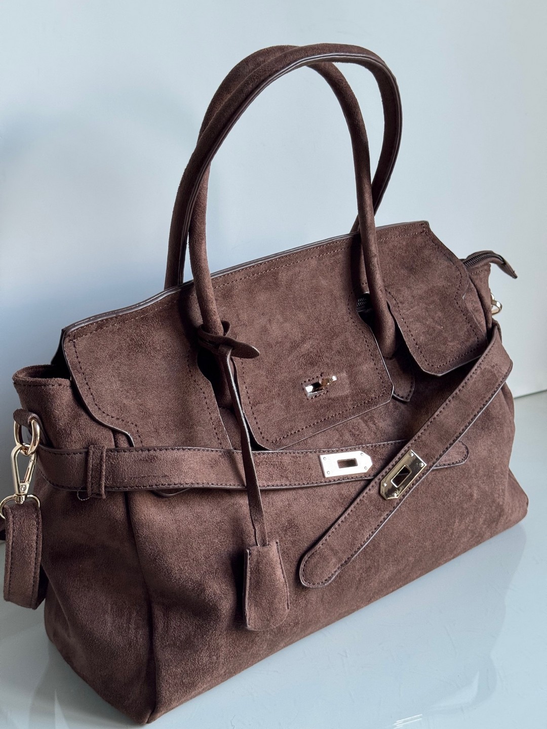 Torebka shopper z klamrą Gallantry - obrazek 5