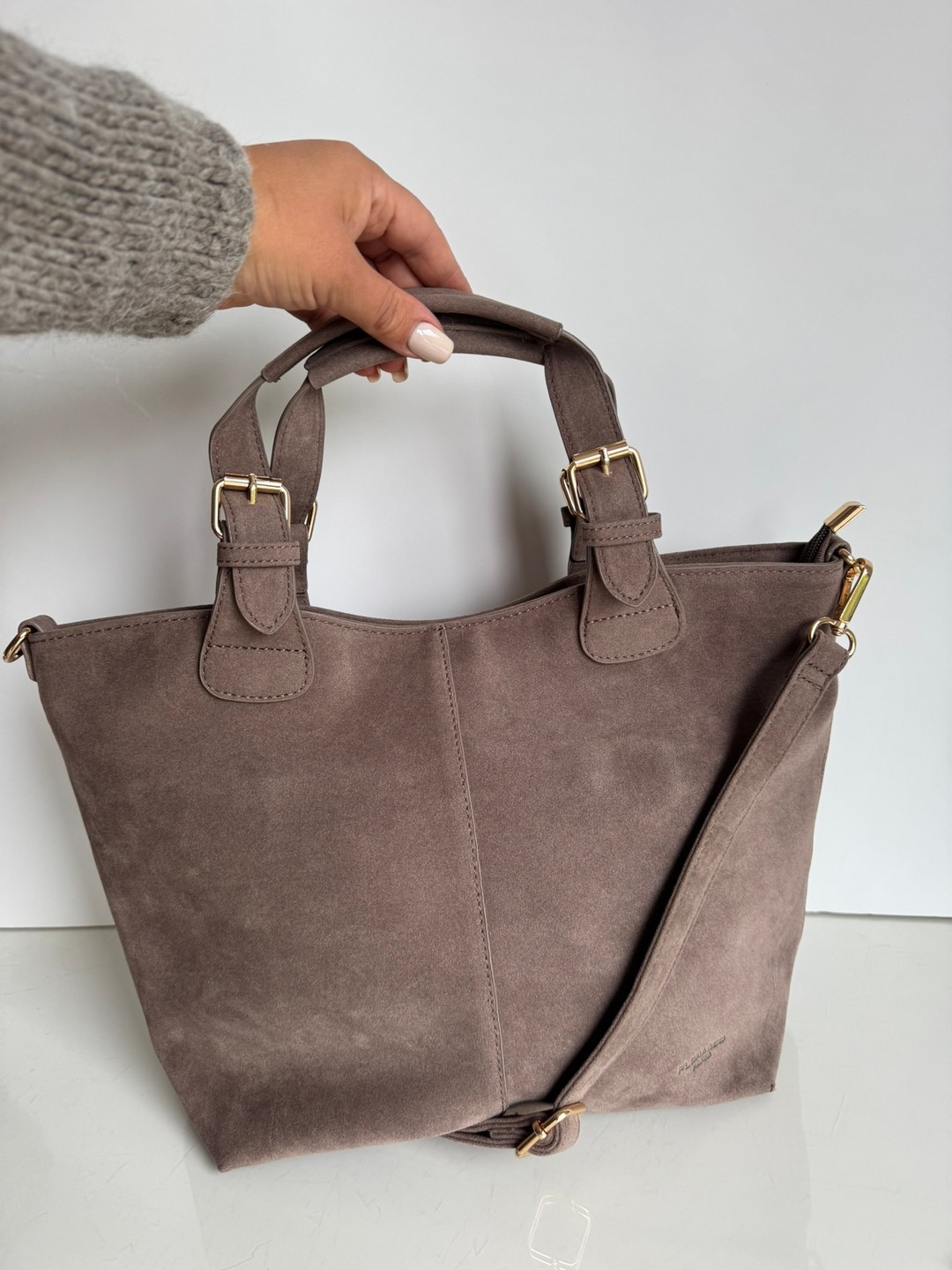 zarka shopper taupe