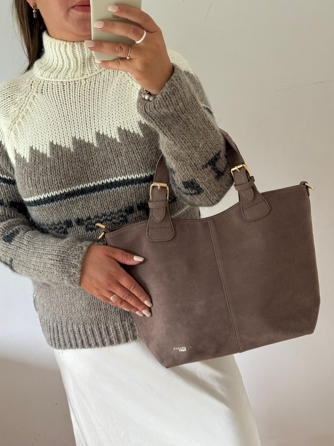Torebka shopper Taupe Flora&co.