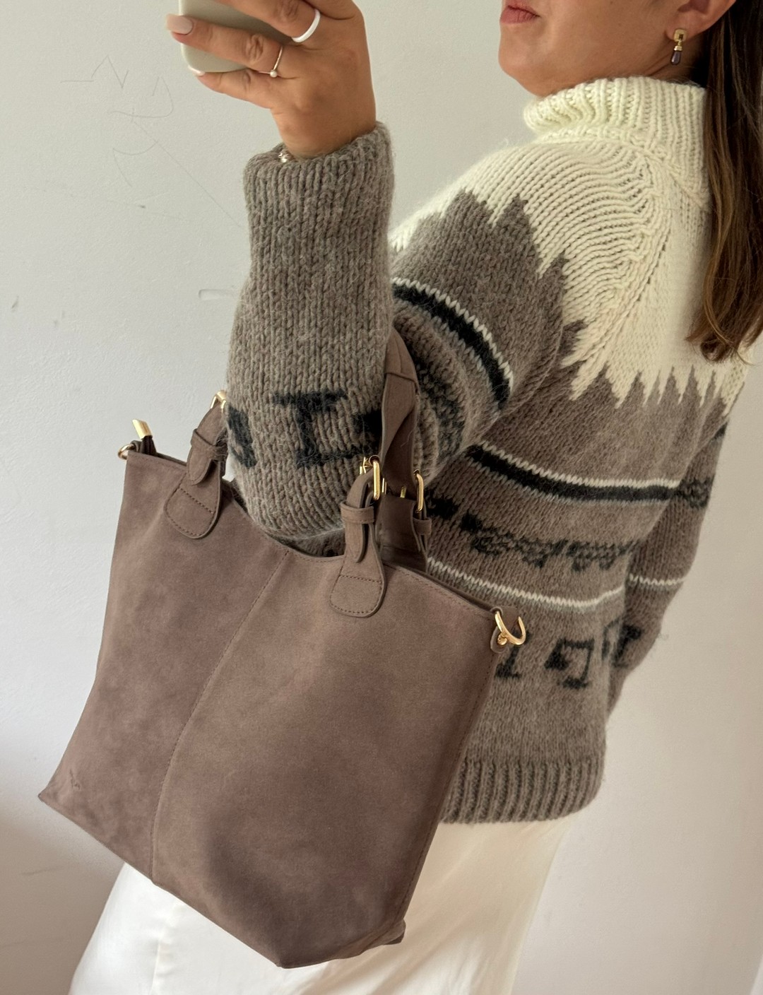 Torebka shopper Taupe Flora&co. - obrazek 6