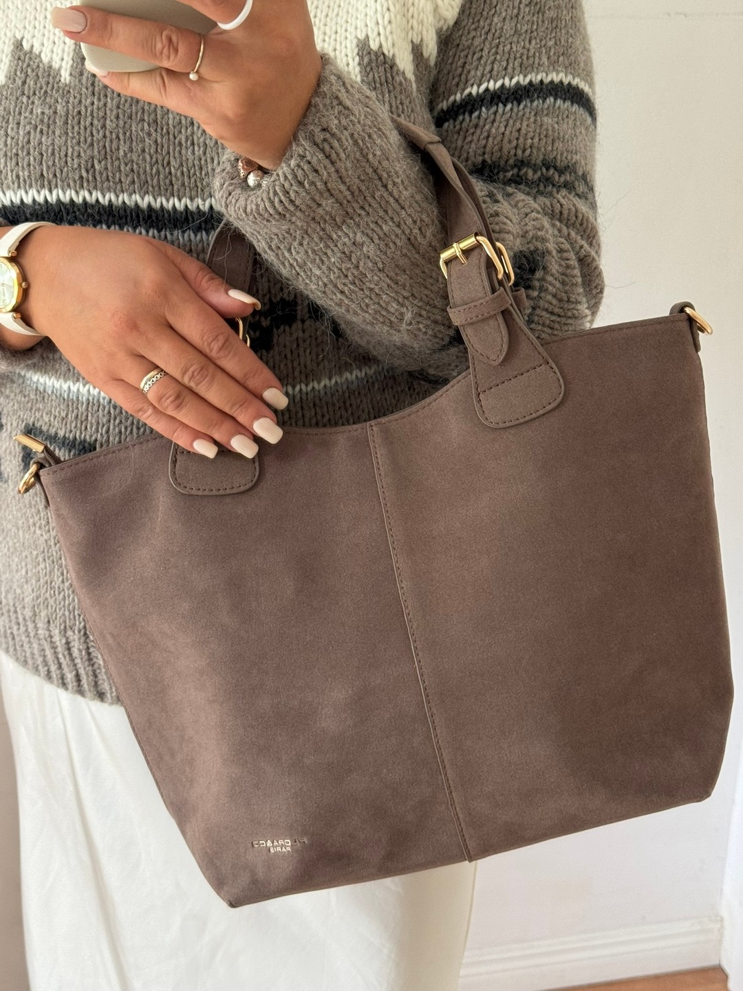 Torebka shopper Taupe Flora&co. - obrazek 5