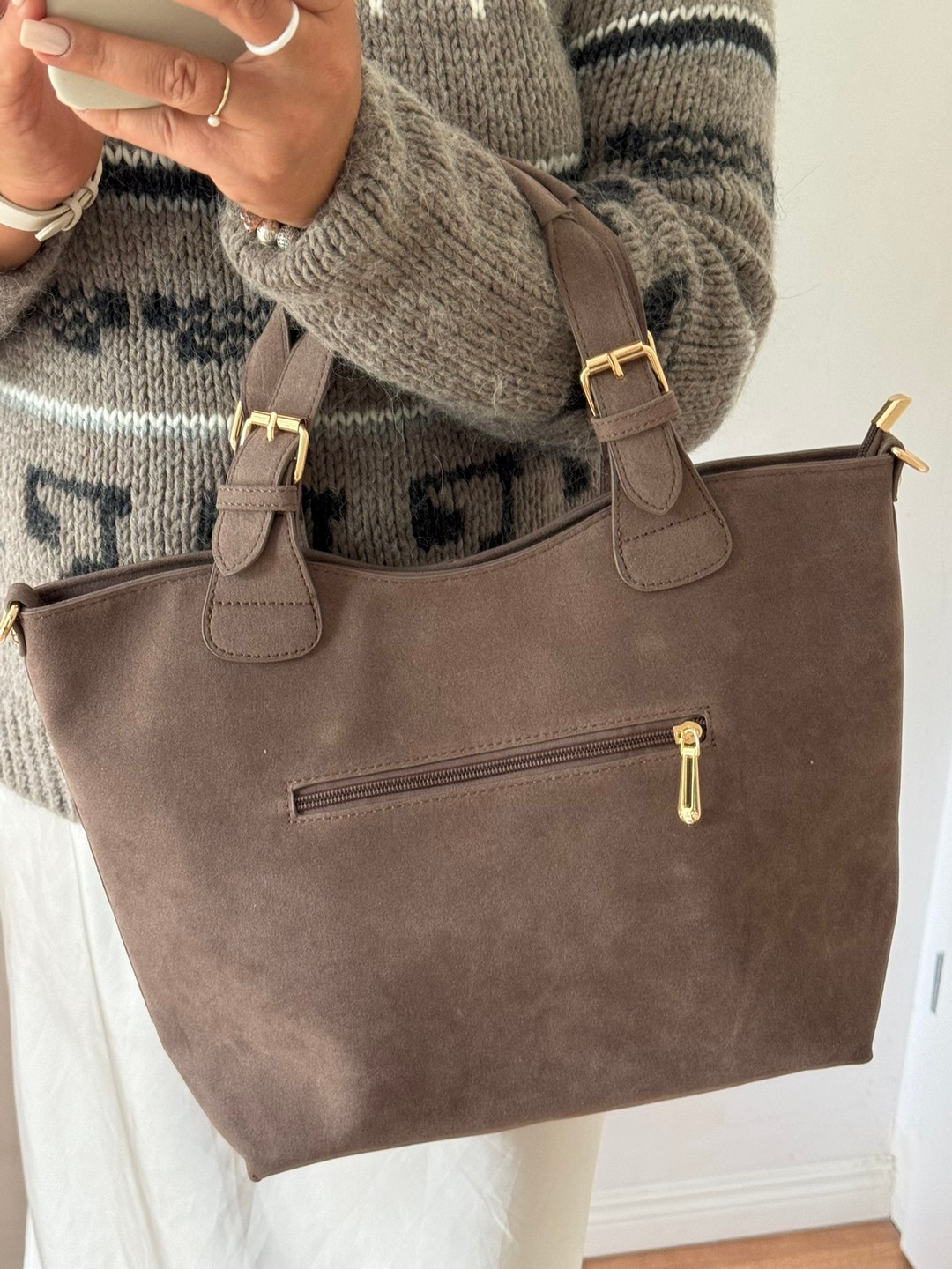 shopper taupe zarka