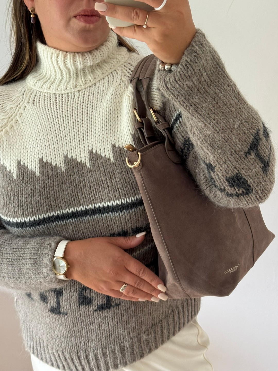 Torebka shopper Taupe Flora&co. - obrazek 3