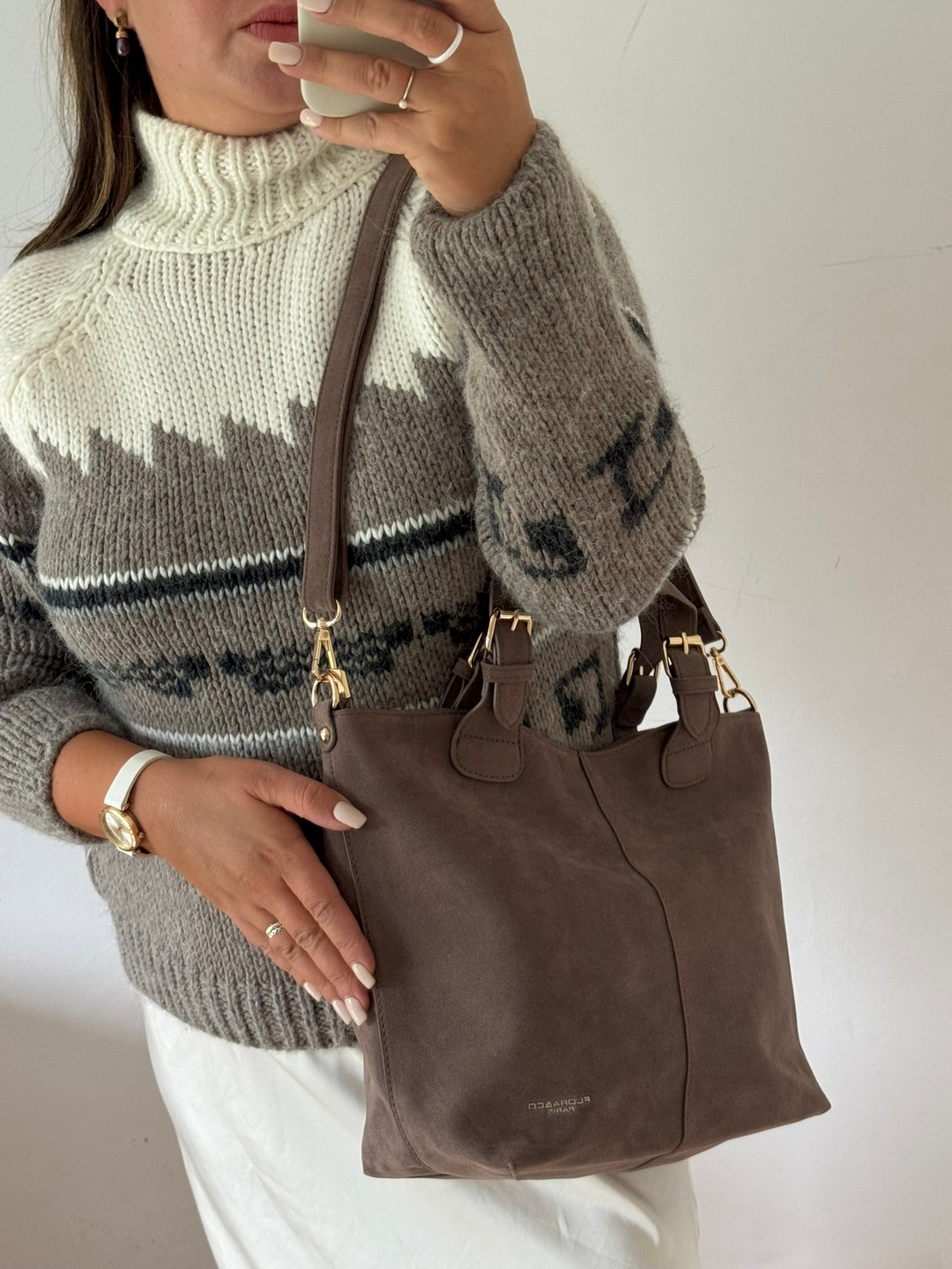 Torebka shopper Taupe Flora&co. - obrazek 2