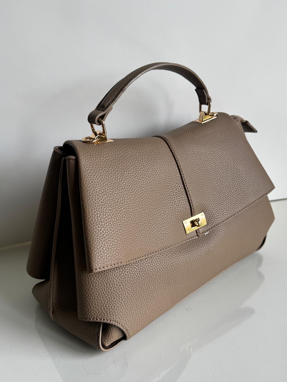 Torebka kuferek taupe Gallantry - obrazek 5