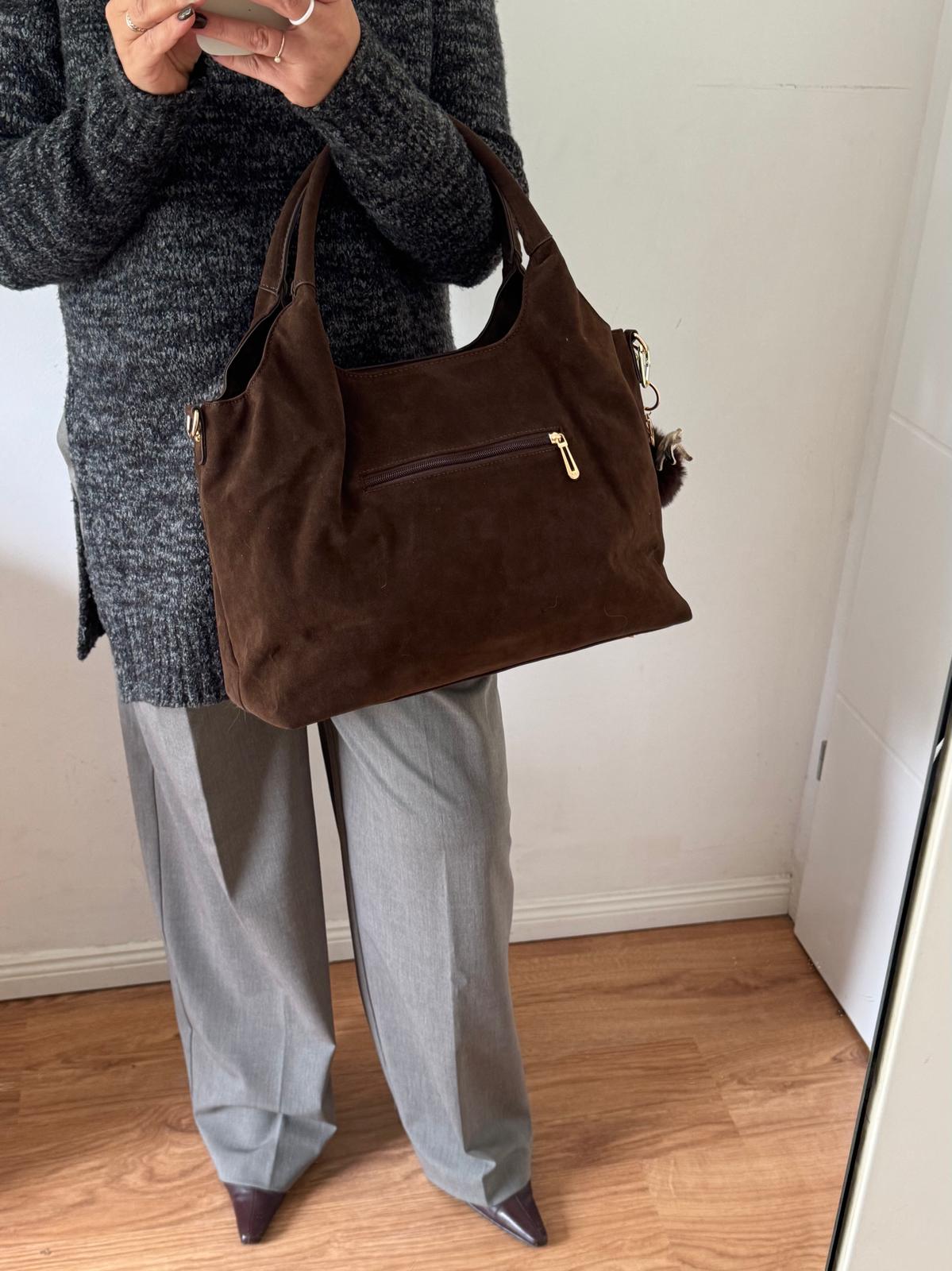 Torebka worek czekoladowy Flora&co - obrazek 4