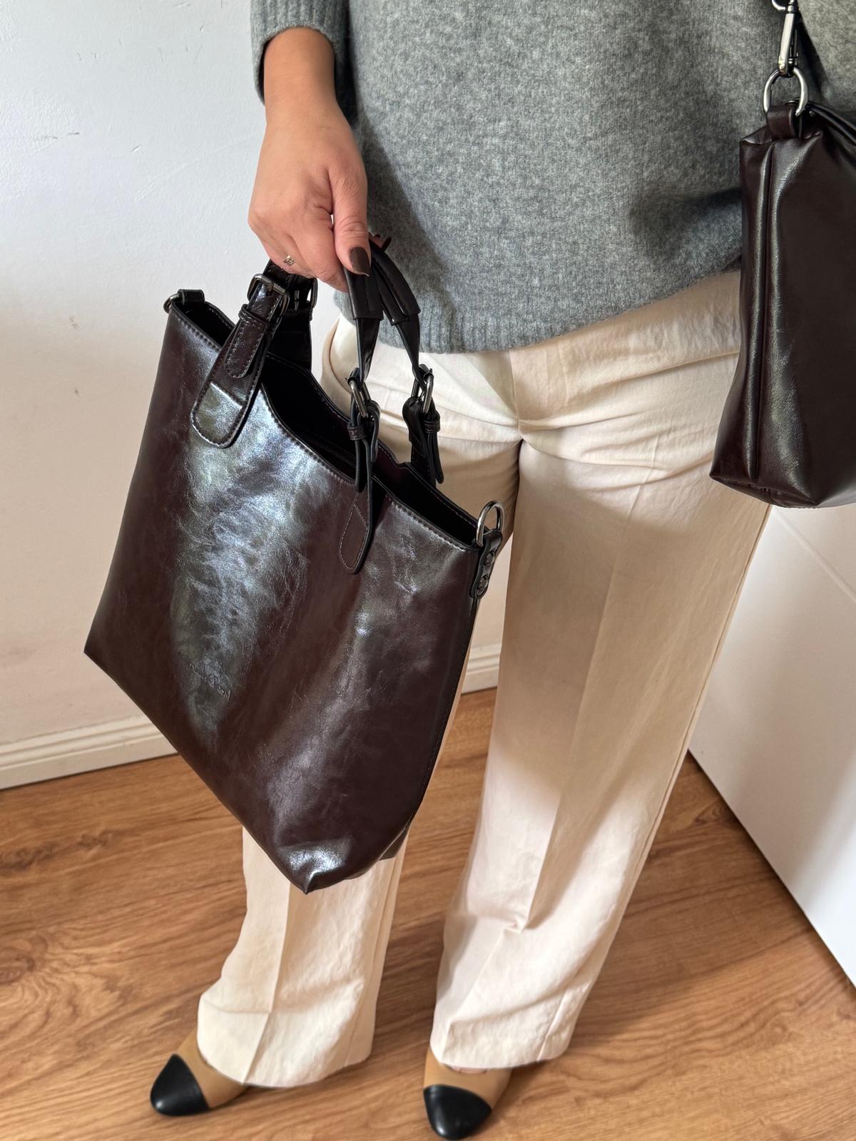 Torebka shopper coffee 2w1 - obrazek 6