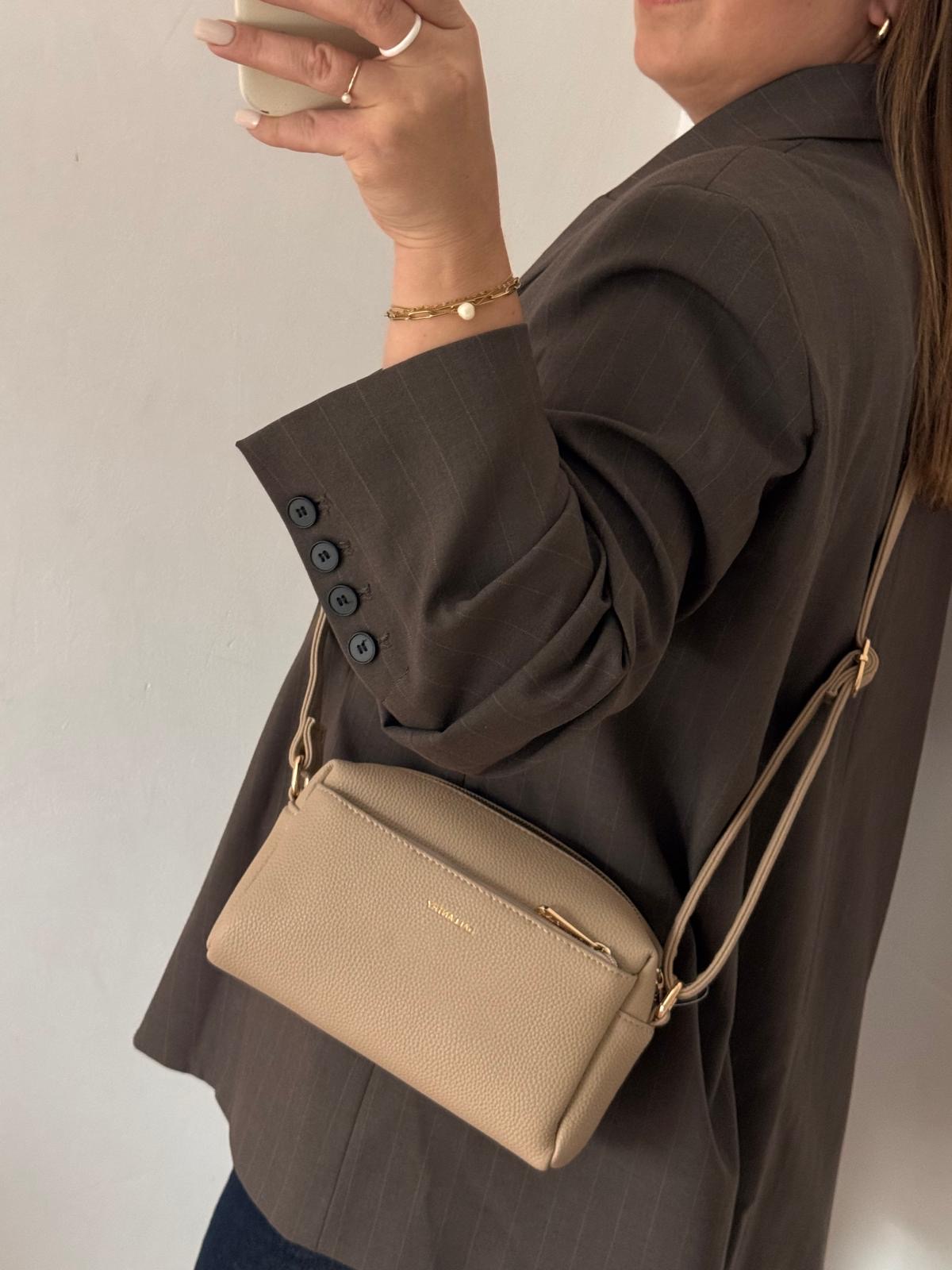 Torebka listonoszka taupe Gallantry - obrazek 2