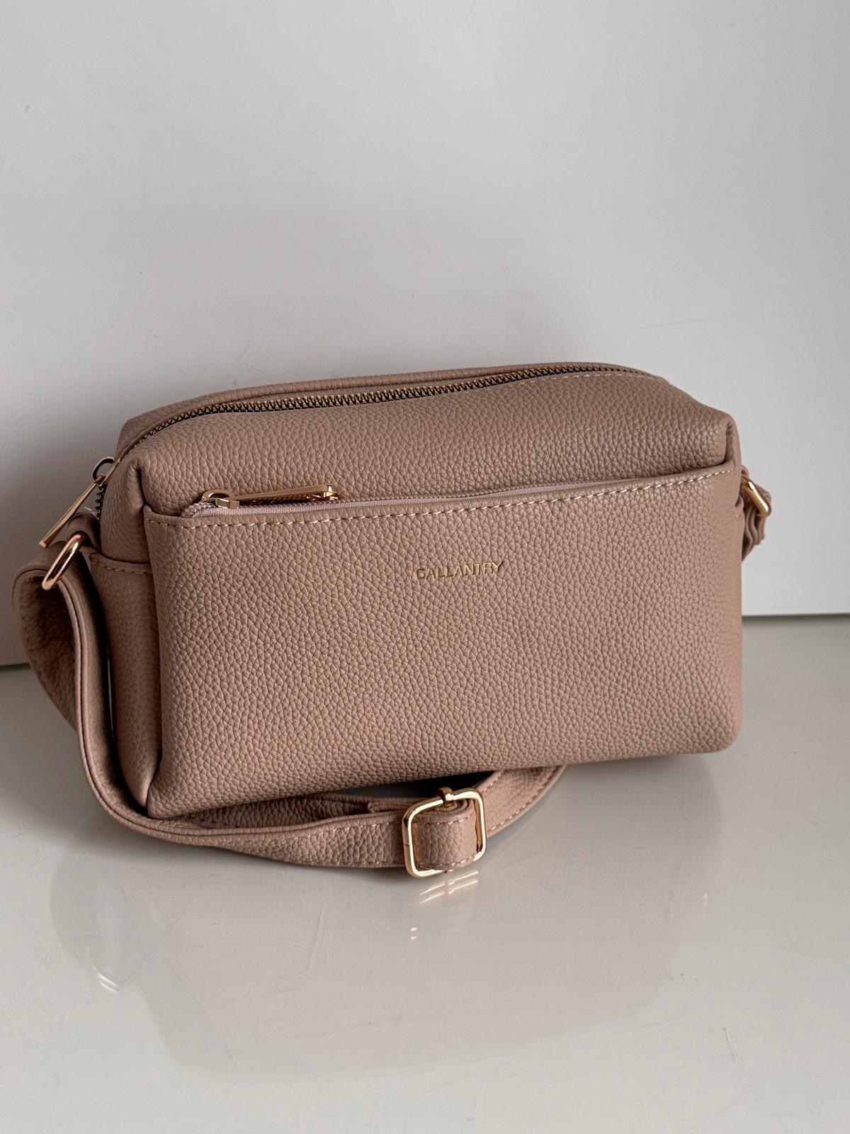 Torebka listonoszka taupe Gallantry - obrazek 5