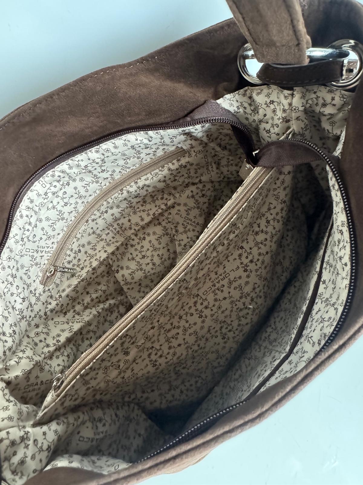 Torebka worek czekoladowy eco zamsz - obrazek 9