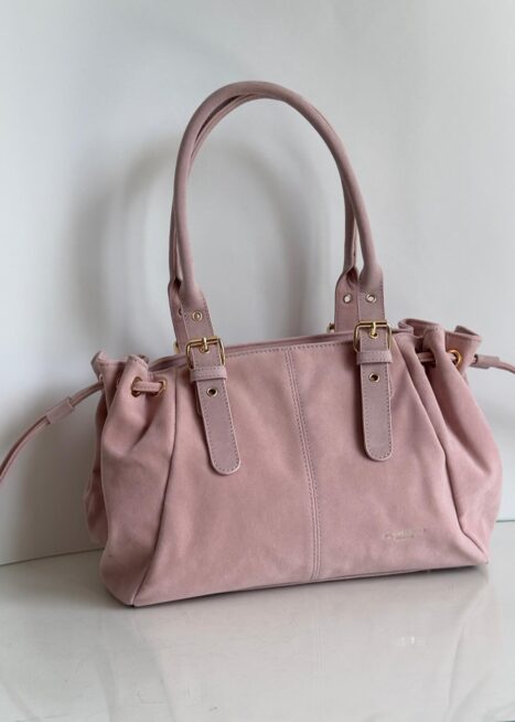 Torebka kuferek GERARDINIO L różowa rose Flora&co